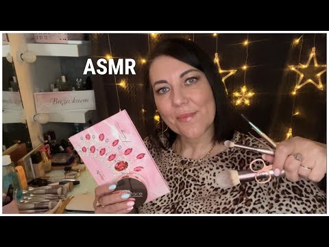 ASMR💄УСЫПЛЯЮЩИЙ МАКИЯЖ💆🏻‍♀️ОФОРМЛЕНИЕ БРОВЕЙ/САЛОН КРАСОТЫ💄 РОЛЕВАЯ ИГРА😴