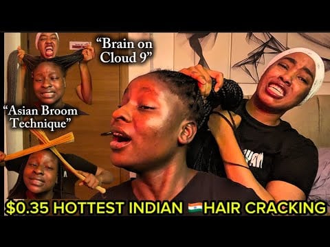 ASMR✨INDOOR STREET INDIAN🇮🇳HEAD& HAIR INTENSE MASSAGE,SPITPAINT THAT SENT VICKY TO ANOTHER DIMENSION
