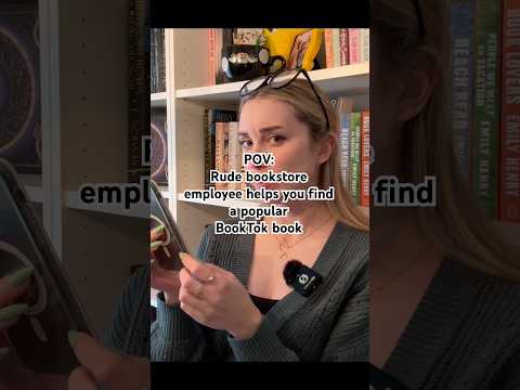 POV: Rude bookstore employee helps you find a popular BookTok book ASMR 💁🏼‍♀️