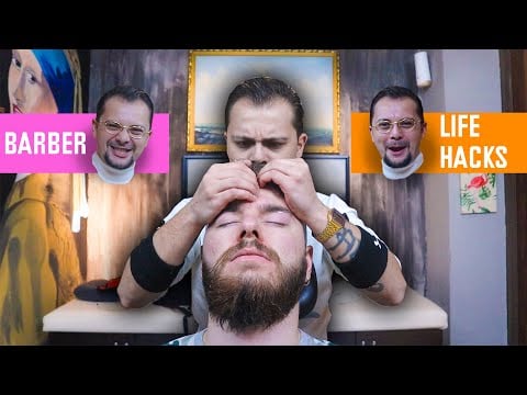 BARBER LIFE HACKS: ASMR MASSAGE - Asmr Sleep Pill In Barber Shop