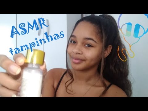 ASMR - sons de tampinhas + sons de boca