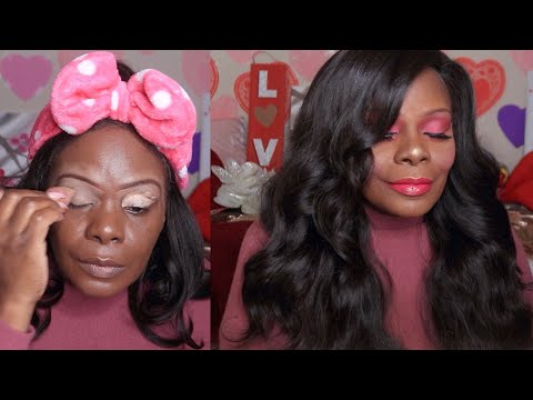 PINK GIRLY GIRL ASMR MAKEUP TUTORIAL