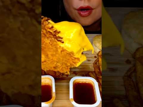 POPEYES FRIED CHICKEN #asmr #food #fastfood
