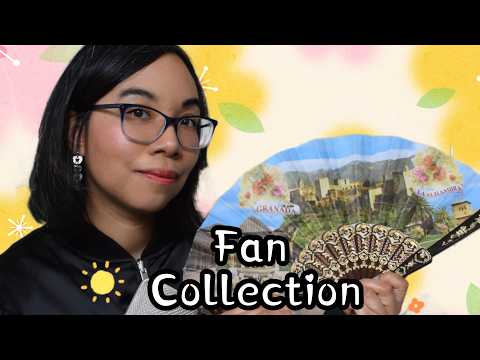 ASMR SHOWING YOU MY FAN COLLECTION (Soft Spoken Storytime, Gentle Triggers for Sleep) 🪭🇪🇸