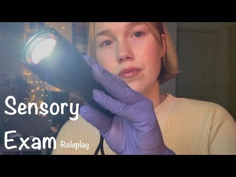 ASMR cranial nerve exam | testing your eyes and ears 🤓