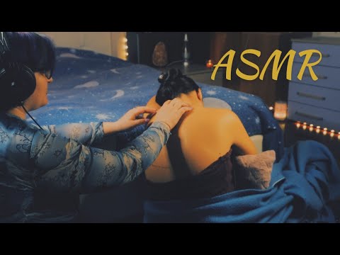 ASMR ITA🔥✨Coccole ai capelli e tocchi leggeri sulla schiena (whispering)