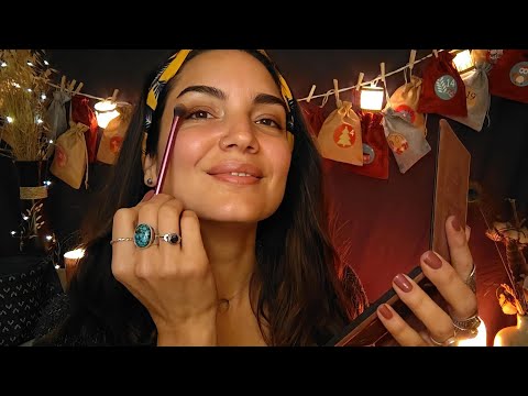Calendrier de l'avent ASMR #4 Je me maquille avec vous
