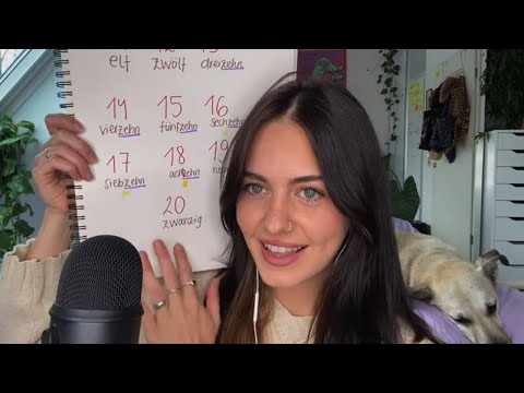 ASMR teaching you german :)