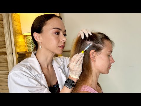 ASMR Detailed Scalp Exam +Hair Pulling,Real Person Hair Brushing, Medical Tests,Tingly Sharp or Dull