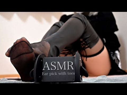 【ASMR/実写】2Bコスで潤滑ゼリー足裏スクラッチ&眠気を誘う耳塞ぎ💜【睡眠導入/Foot sole/Scratching/No Talking/sleep/Relaxation/cosplay】