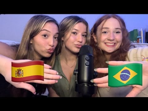 ASMR IN PORTUGESE AND SPANISH 💚