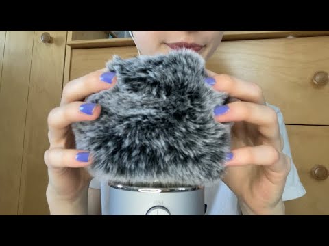 ASMR Fluffy Mic Scratches + Trigger Words 🩵