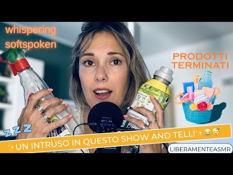 ASMR ITA Whispering Softspoken ✨Cerca l’intruso mentre ti parlo di questi prodotti!✨😂🫣#showandtell 