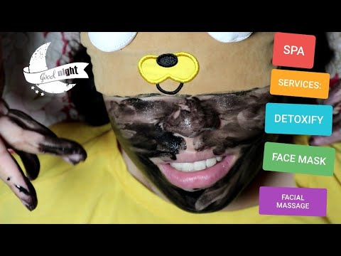 ASMR FACIAL SPA FOR MY SISTER ( MASSAGE, MASK APPLICATION, CREAM APPLICATION)