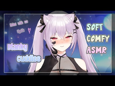 【ASMR】Extra Close Super Sleepy, Whispers & Soft Talking w/ Blanky Cuddles ♥