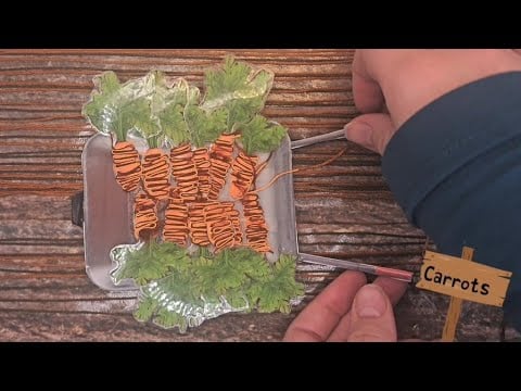 ASMR at the vegtable patch 😋 NEW trigger doodle pulling ASMR so satifying!