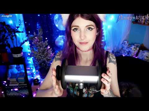 ASMR | Ear Massage (with some bass and light talking) | Jinxy ASMR