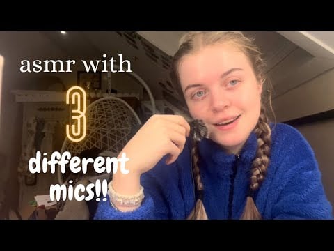 asmr | fast mouth sounds with 3 different microphones!!