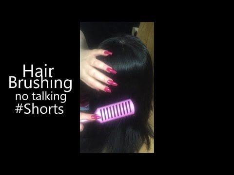 ASMR Hair Brushing (NO TALKING) #Shorts