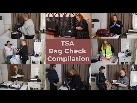 * ASMR * Ultimate TSA Bag Check Compilation / 2.5 hours / Security bag check / Unintentional