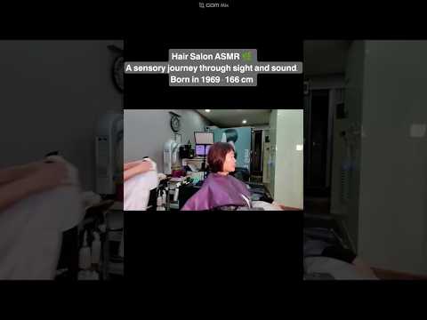 Hair Salon ASMR Visual & Auditory Activation #Stylish Gray Hair Coverage with a Naturally Bright L
