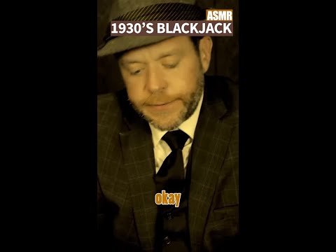 ASMR | 1930’s Blackjack #asmr #asmrjeremiah #blackjack #shorts