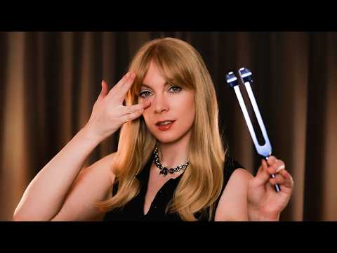 Eyes Closed ASMR 💤 Soft Spoken Instructions for Sleep (Ear to Ear, Tuning Forks, Unintelligible)