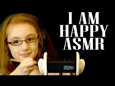 World Cutest ASMR Brushing & Ear Massage Binaural Ear to Ear 3Dio Whisper