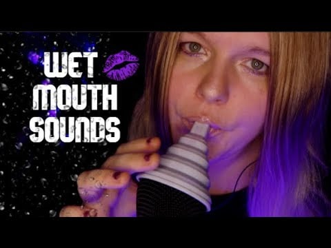 ASMR Wet Mouth Sounds, Funnel, Fluffy Mic, Noms (NO TALKING)