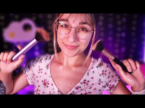 ASMR | GRWM: Doing my makeup & Talking to you as if we were on a video call