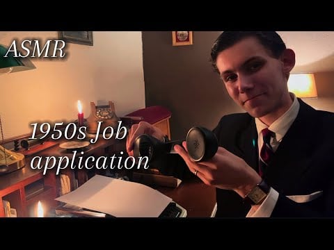 ASMR - You’re the new secretary! Vintage male soft spoken roleplay for sleep