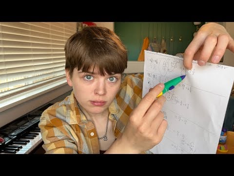 ASMR | your dad helps you with your math homework (heartwarming and not at all stressful😊 #satire)
