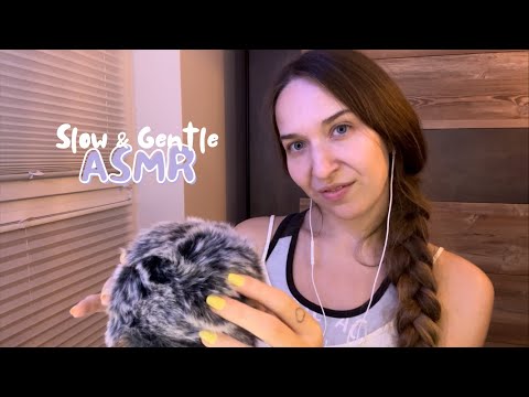 Slow & Gentle ASMR for the Best Sleep Ever 🌚✨ (Fluffy Mic, Close Up Whispers, Hand Movements)