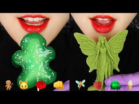 GIANT TAPIOCA PEARL ASMR SOFT ICE CREAM MARSHMALLOW ASMR CUTE MACARON ASMR EMOJI FOOD ASMR 🍦