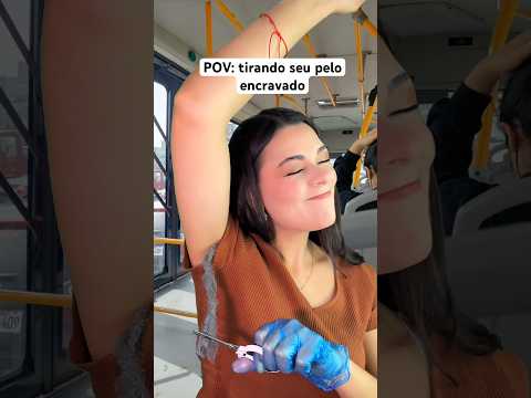 POV: tirando seu pelo encravado #asmr #humor #shorts #comedia