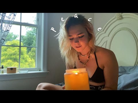 Meditating: Crystals, Essential Oils, & Candles