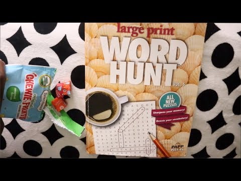 ASMR Word Hunt Organic Chewie Eating Sounds