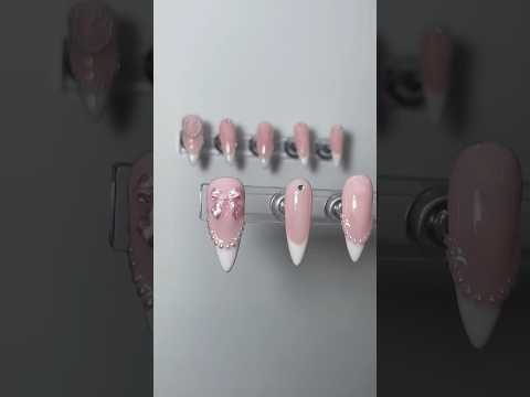 Bridal French tips 🤍 #art #asmrart #nails #pressonnails #ordernow