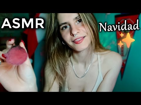 ASMR - Te MAQUILLO ✨ para NAVIDAD 🎄 | ASMR ESPAÑOL