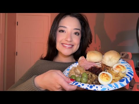 ASMR | Thanksgiving leftovers! 🦃🤎