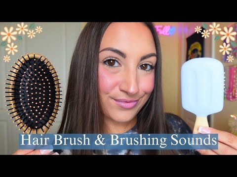 ASMR My Hair Brush Collection ( w. brushing sounds & rambles) ♡