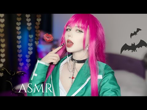 Vampire Girl Drinks You 🦇 ASMR Roleplay | Rosario + Vampire Moka Akashiya