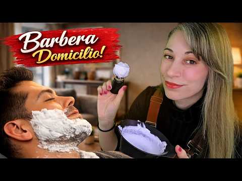 🏠ASMR Te afeito en tu CASA | Servicio a Domicilio de Barbería | Roleplay