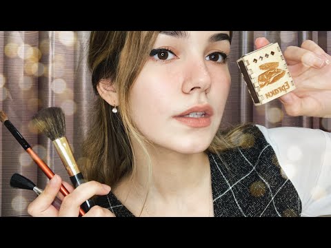 АСМР Глажу твоё личико кисточками❤️ ASMR Brushes / Tracing Your Face / Personal Attention