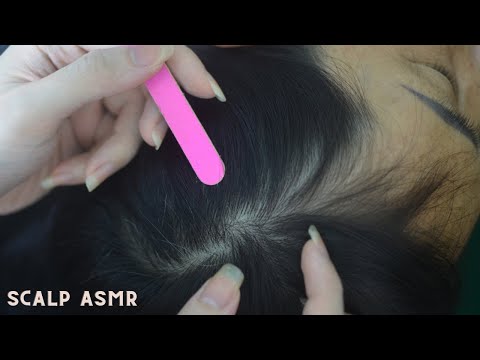 ASMR Relaxing Head Scratch, Scalp Scratching With Hair Sounds, Tingly For Anxiety Relief