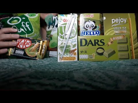 ASMR Matcha Mukbang 2.0 Unpacking the food