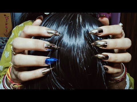 ASMR - Relaxing SCALP Check With Long Nails @asmranannya #scalpcheckasmr #asmr