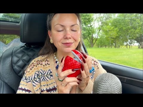 asmr/ sleepy morning rambles, mic scratches, + a magical message for you 🍓 