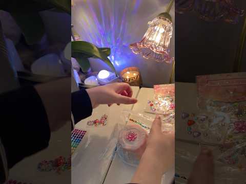 ASMR Decorating my taba squishy with sequins 🪩✨ #asmr #tabasquishy