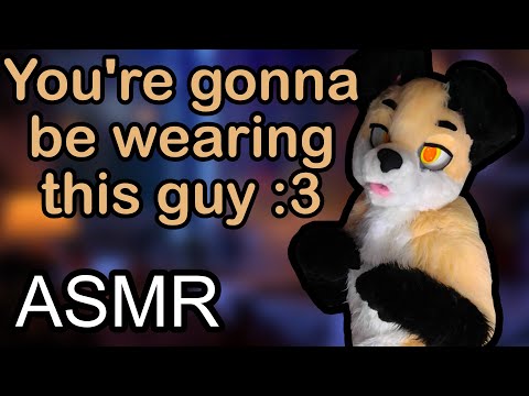 [Furry ASMR] Boyfriend Lets You Wear His Fursuit | Fur Sounds, Brushing, Whispering, Roleplay